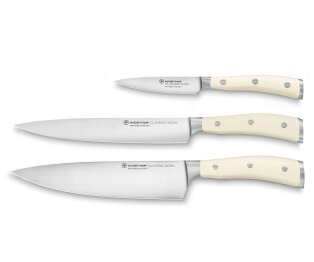 Classic Ikon White Chef's Knife Set